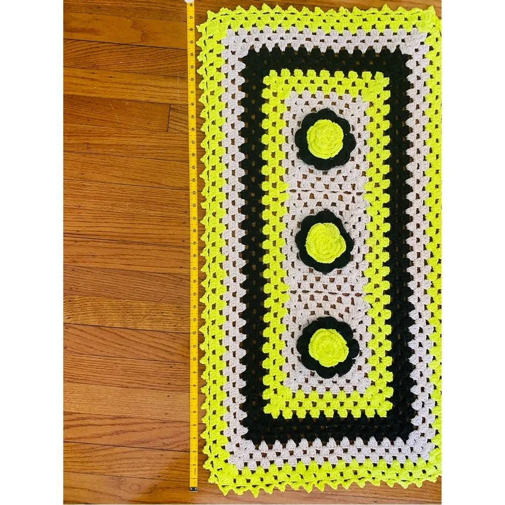 New Set of 3 Handmade Rug/Mat Crochet